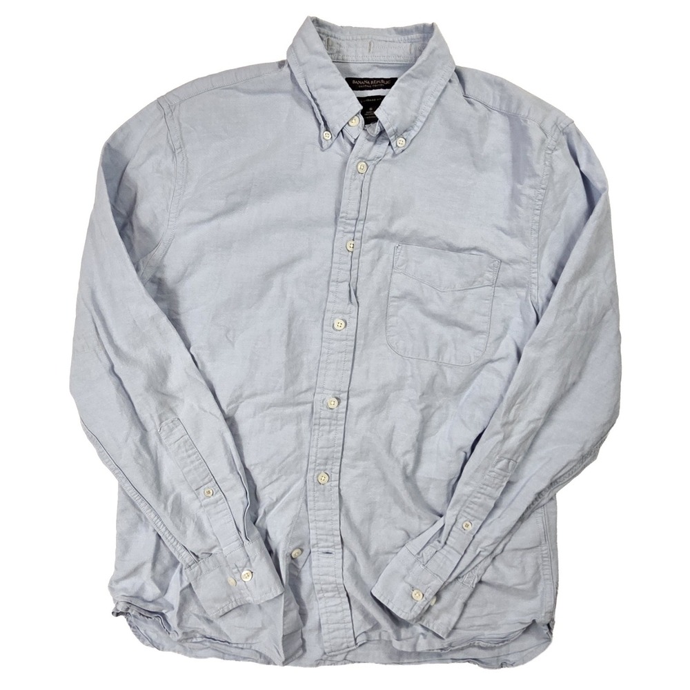 Banana Republic Blue Camden Cotton Shirt Men's Size Small